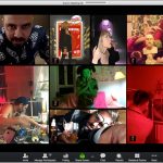 סצנות סימולטניות בשיחת זום - רק לשם מודעת פרסומת (צילום באדיבות תיאטרון מיסתורין)